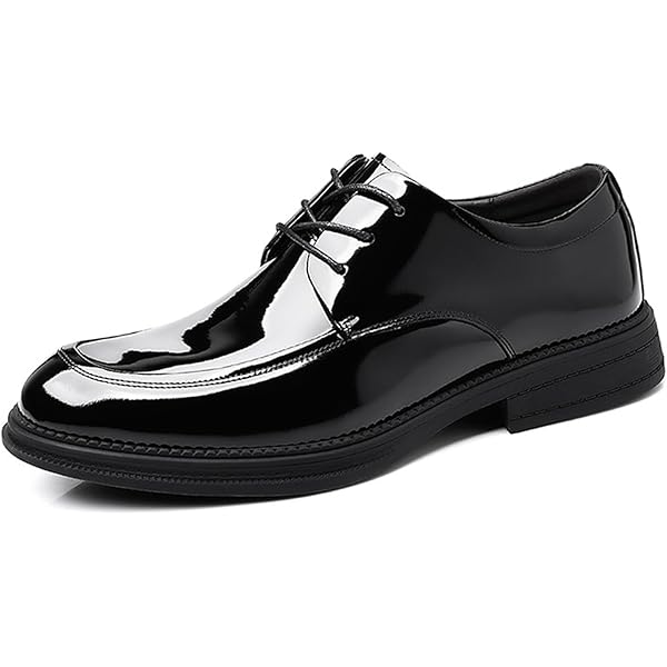 Amazon.com | Black Patent Leather Dress Shoes for Men